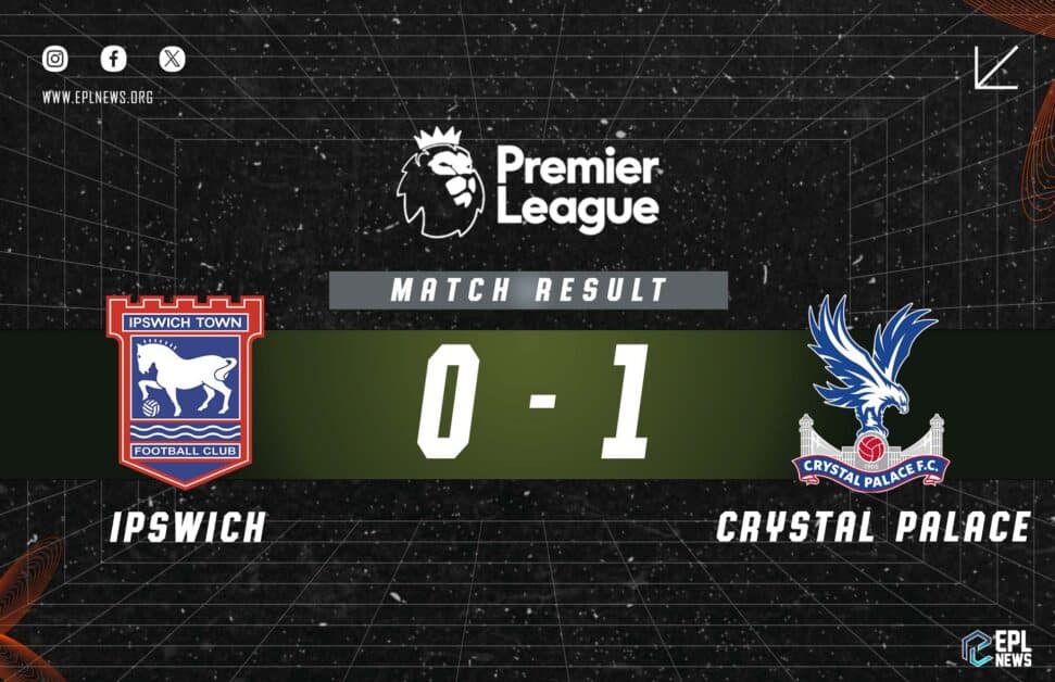 Ipswich vs Crystal Palace 0-1 리포트