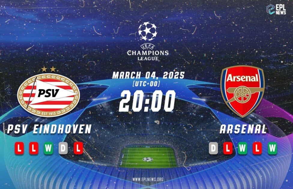 PSV vs Arsenal 미리보기