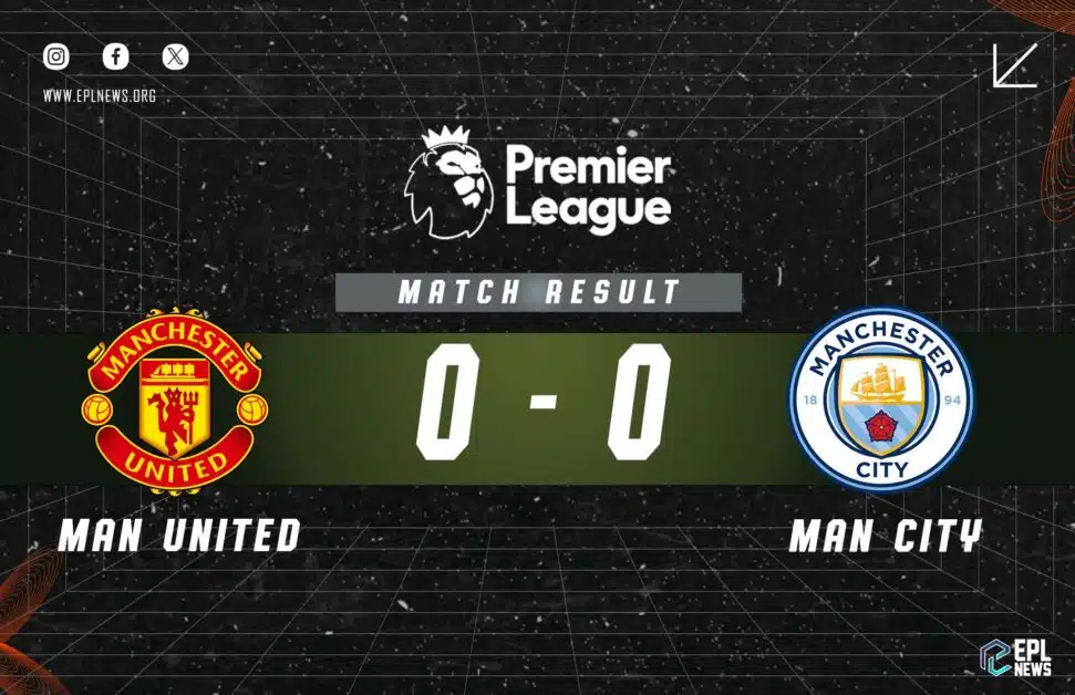맨체스터 유나이티드 vs 맨체스터 시티 0-0 리포트