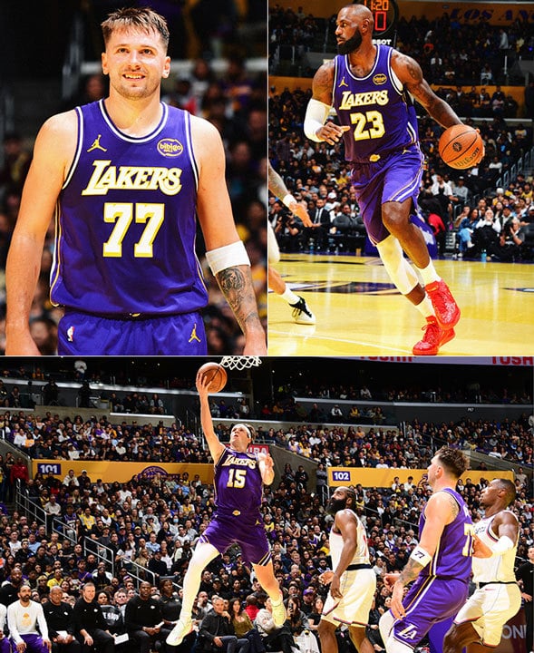 Luka Dončić, LeBron James, Austin Reaves