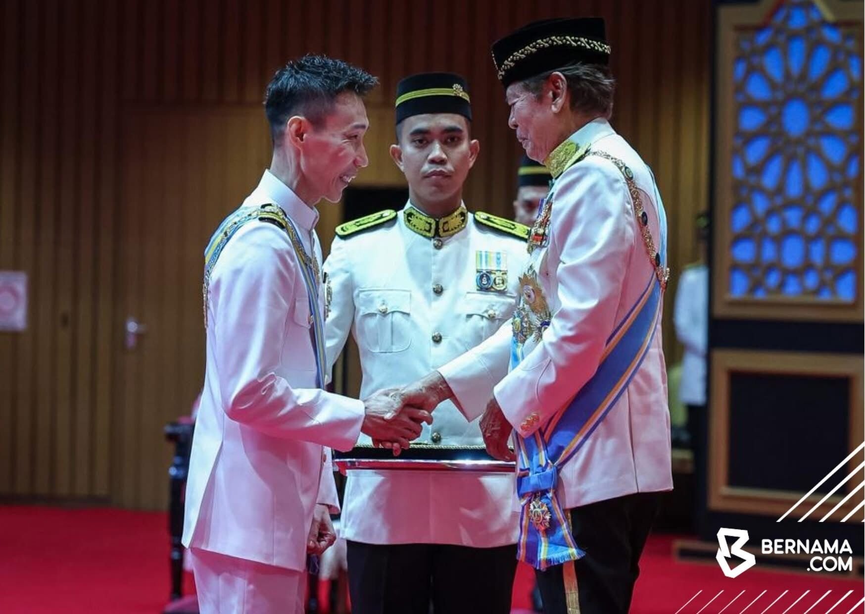 Lee Chong Wei, 페낭에서 'Datuk Seri' DGPN 타이틀 획득. (사진: 베르나마)