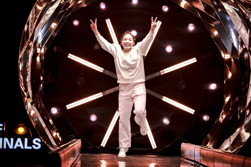 2025 BWF 월드 투어 파이널 은퇴식에 참석한 천칭첸. (사진 : 신화)