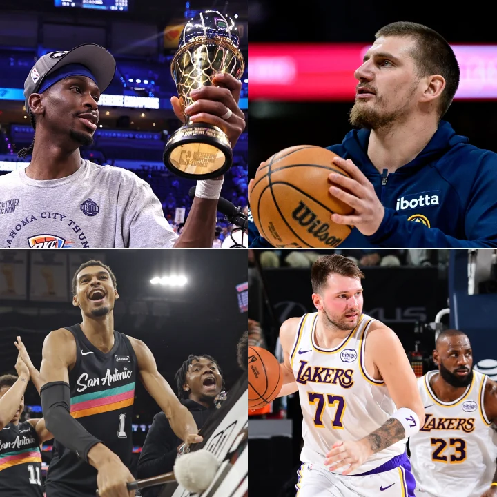 Shai Gilgeous-Alexander, Nikola Jokić, Victor Wembanyama, Luka Dončić