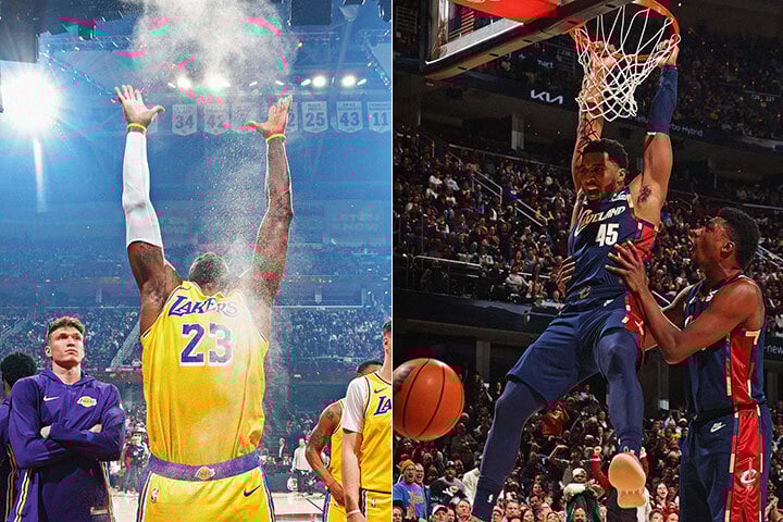 르브론 제임스, 도노반 미첼