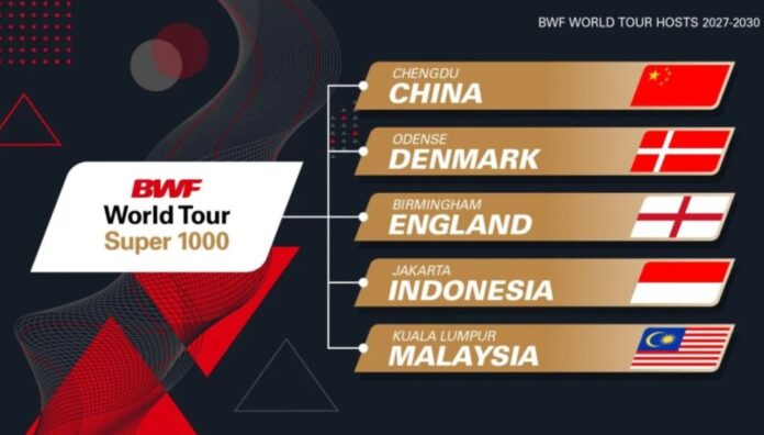 BWF는 2027년부터 2030년까지 개편된 월드 투어 구조를 발표하여 전 세계 엘리트 배드민턴 토너먼트의 새로운 시대를 열었습니다. (사진설명: BWF)
