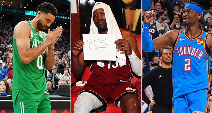 Jayson Tatum, Bam Adebayo, Shai Gilgeous-Alexander