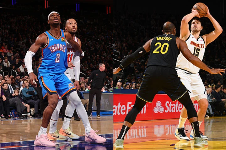 Shai Gilgeous-Alexander, Jalen Brunson, Al Horford, Nikola Jokić